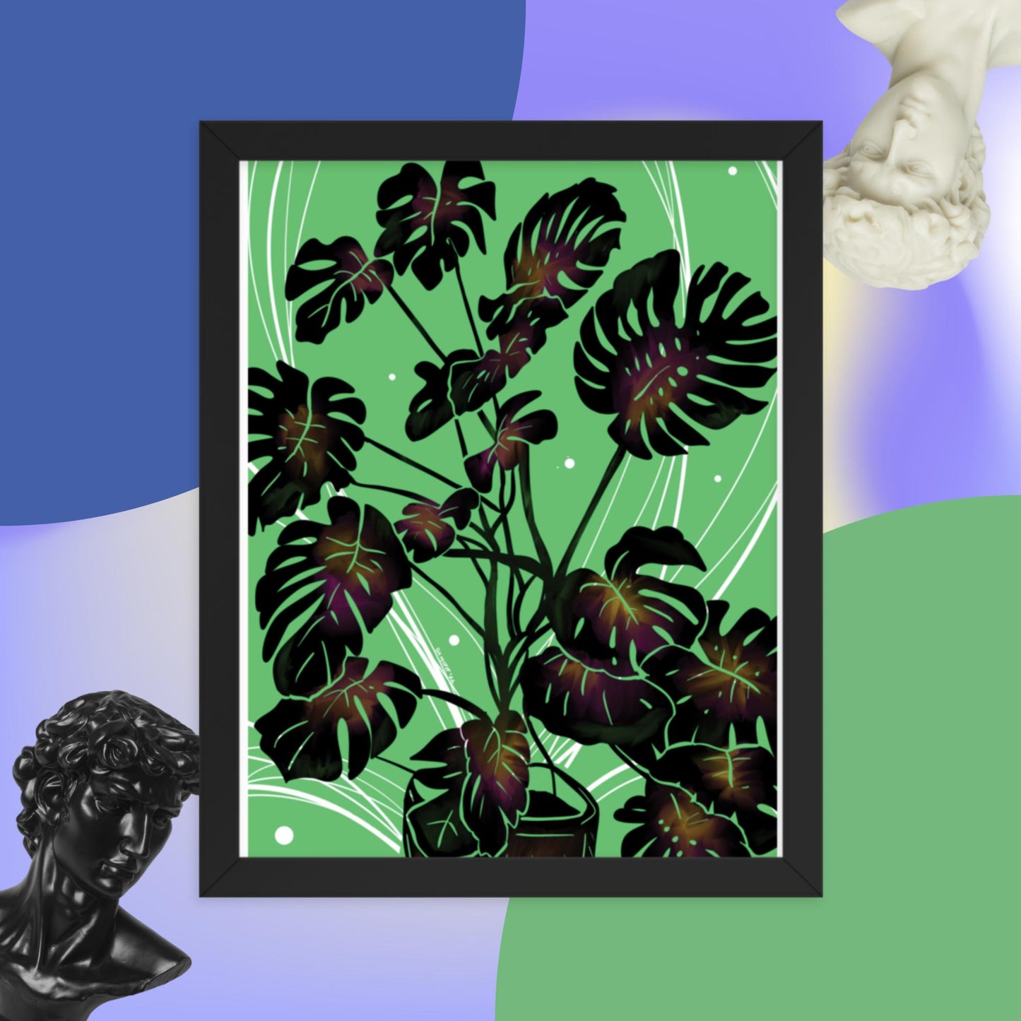 Monstera Framed poster