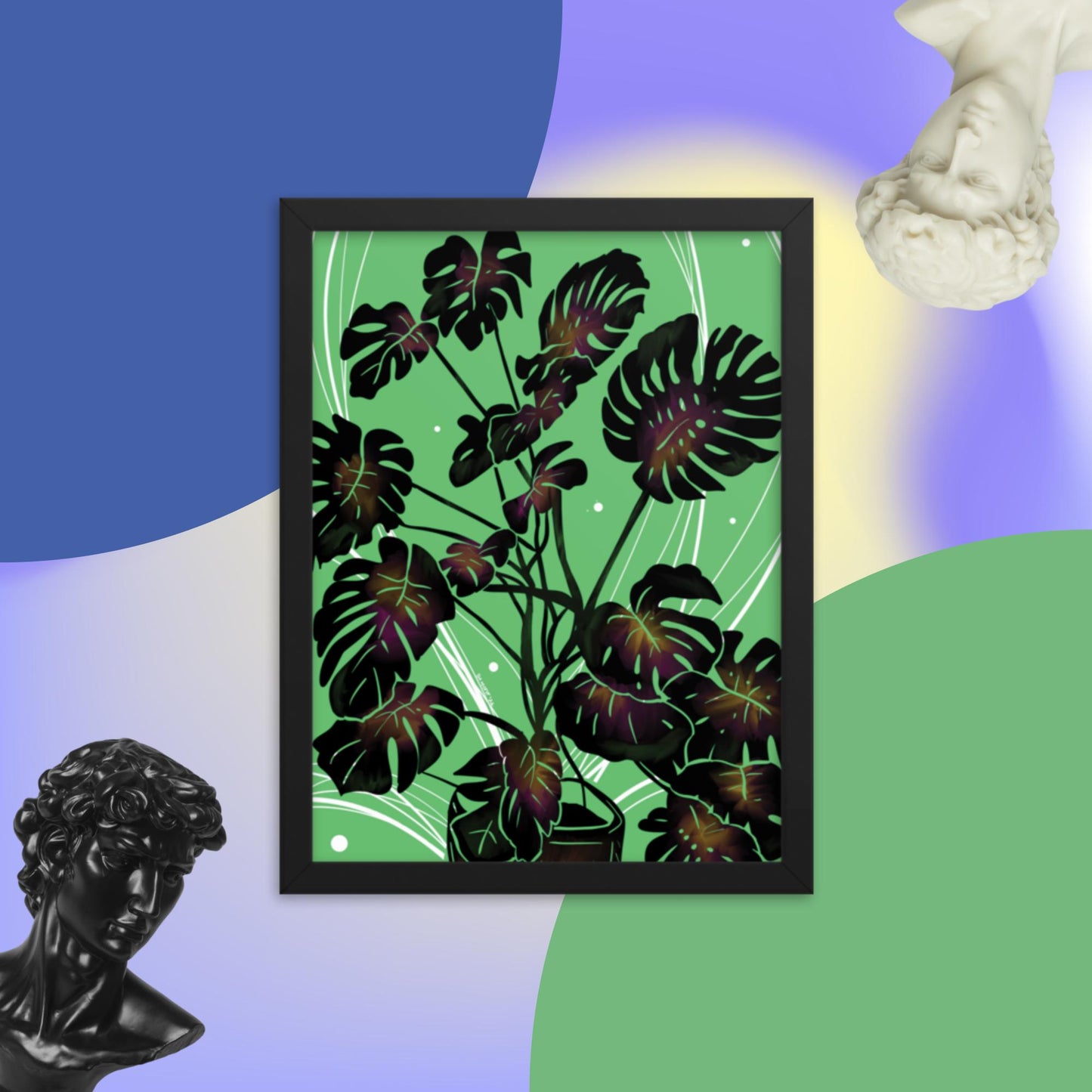 Monstera Framed poster
