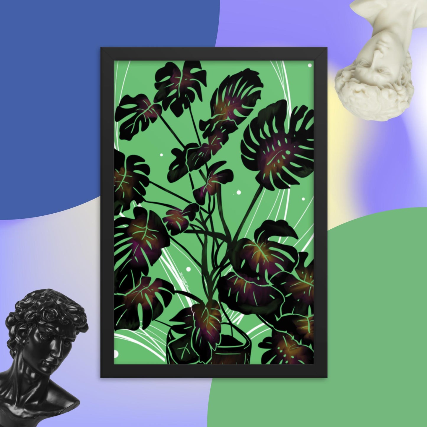 Monstera Framed poster