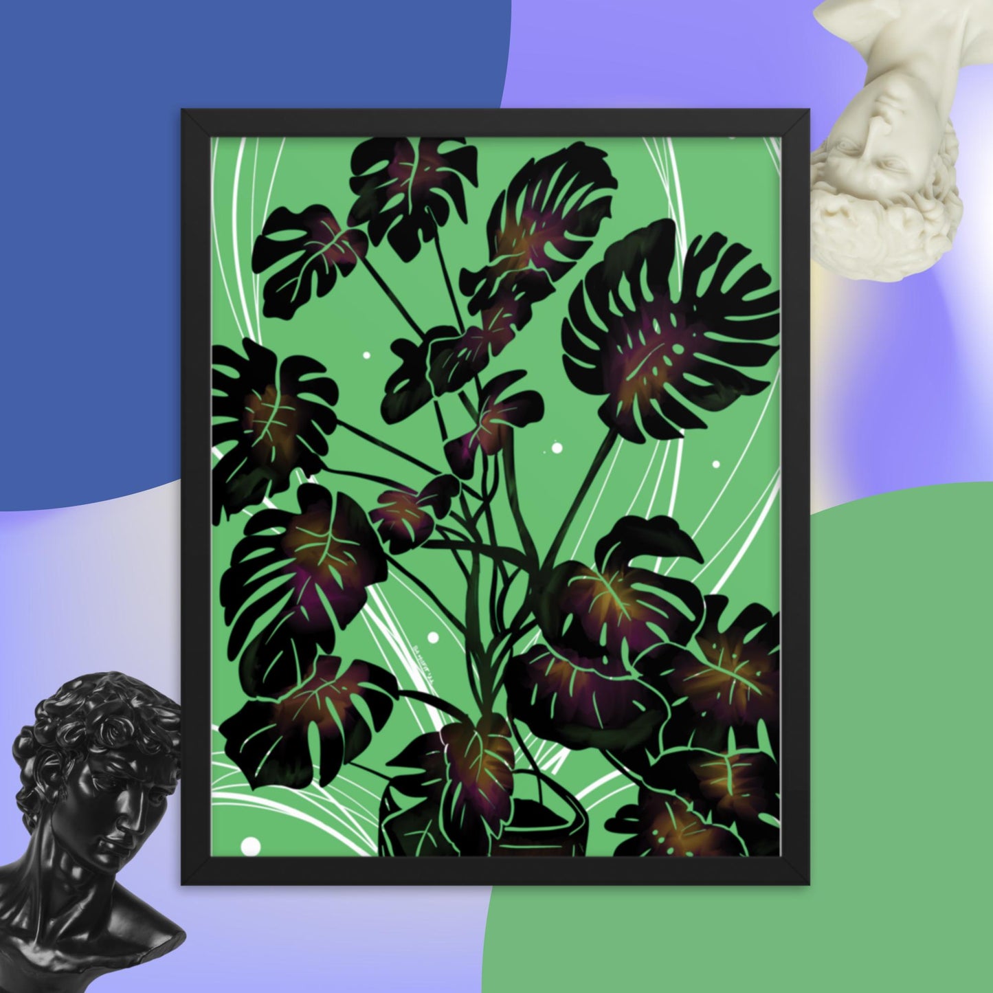 Monstera Framed poster