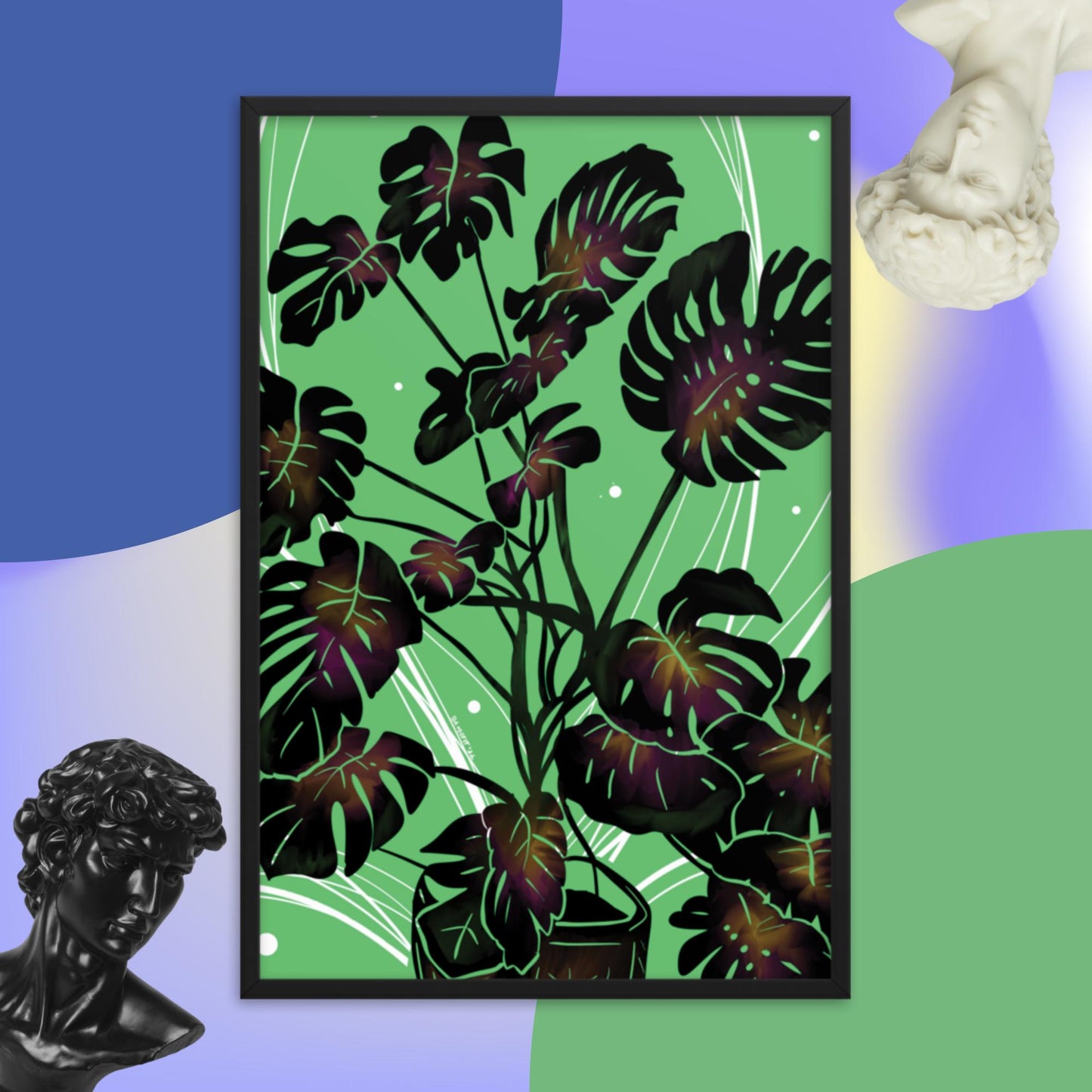 Monstera Framed poster