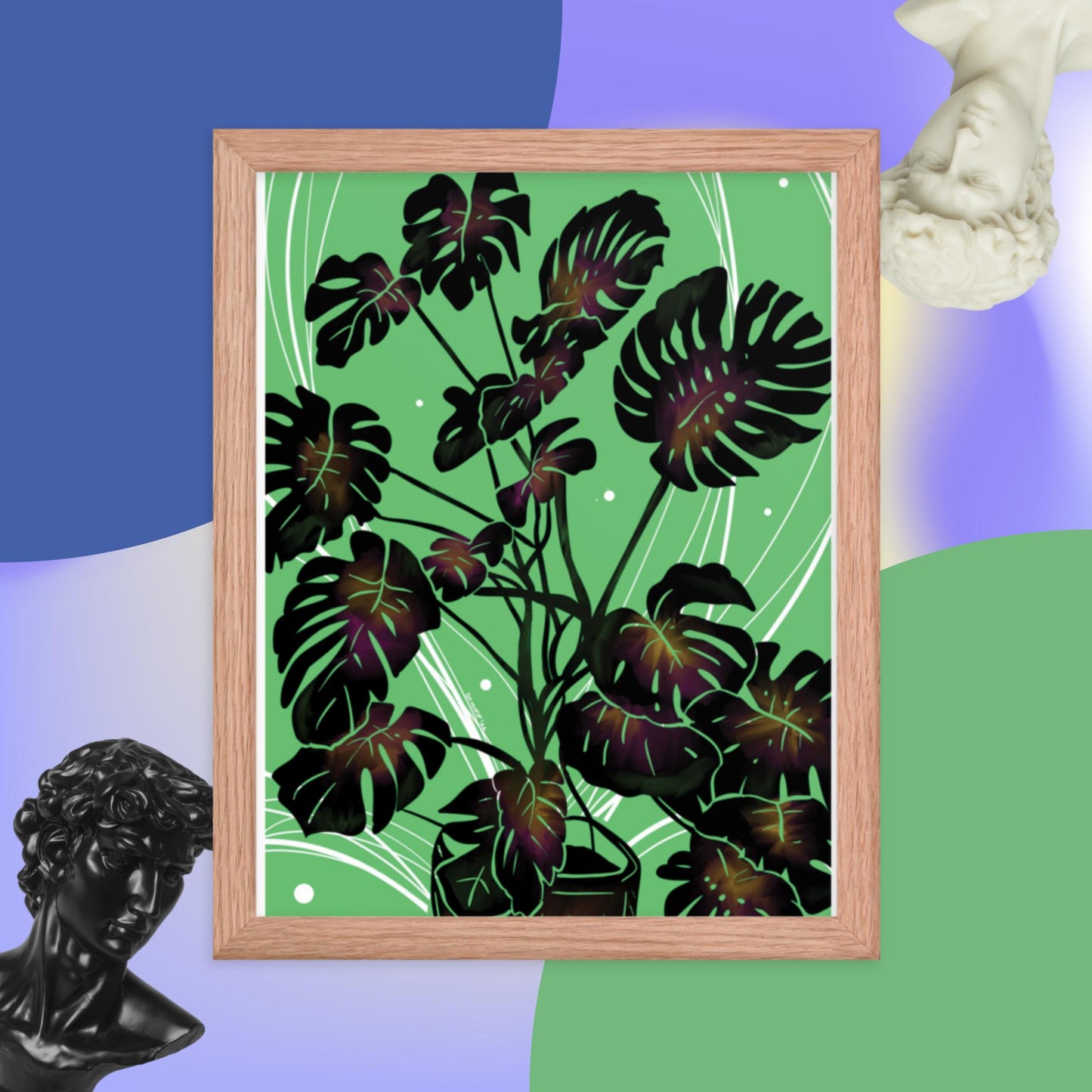 Monstera Framed poster