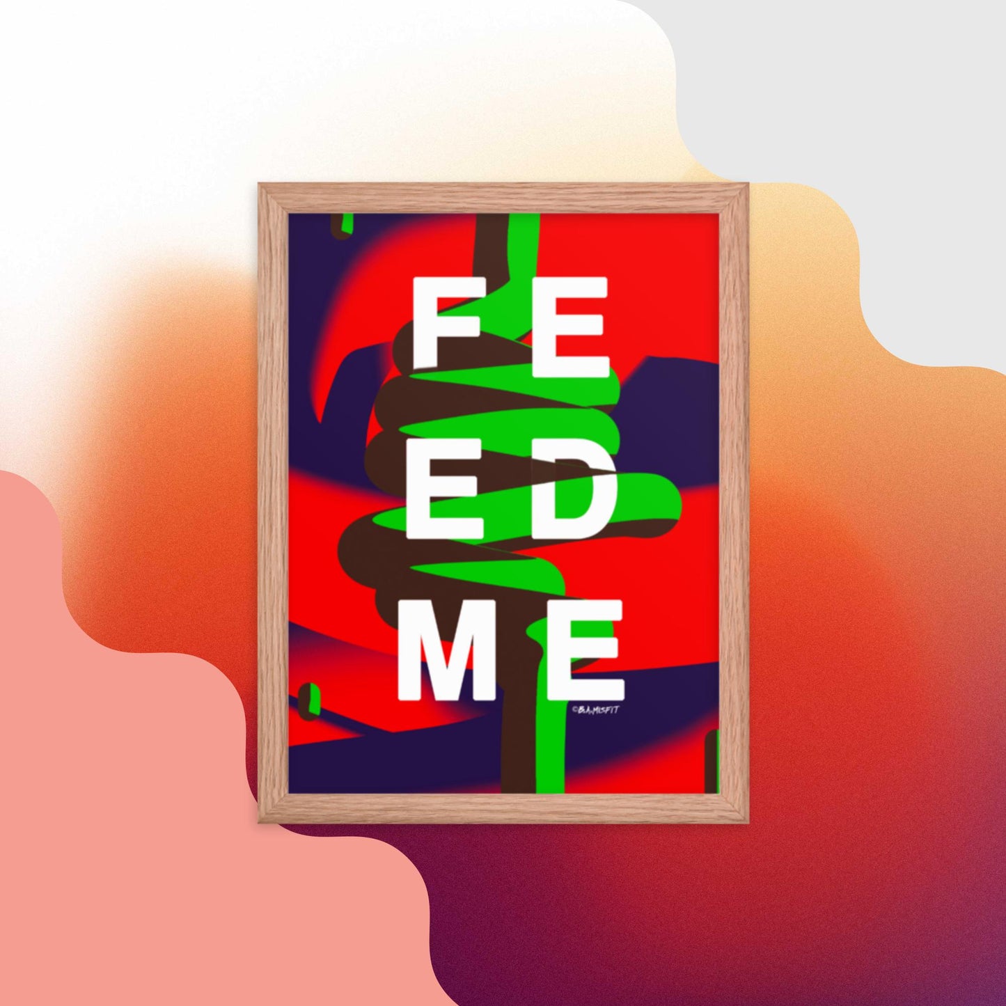 FEED ME (Gluttony) Framed poster
