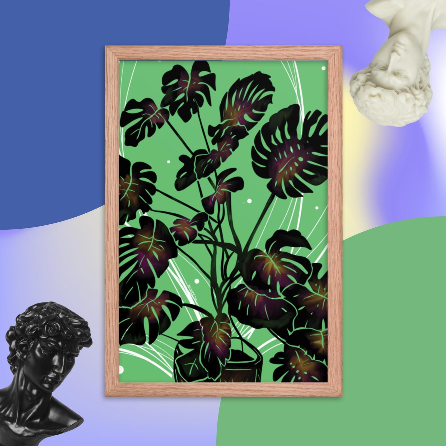Monstera Framed poster
