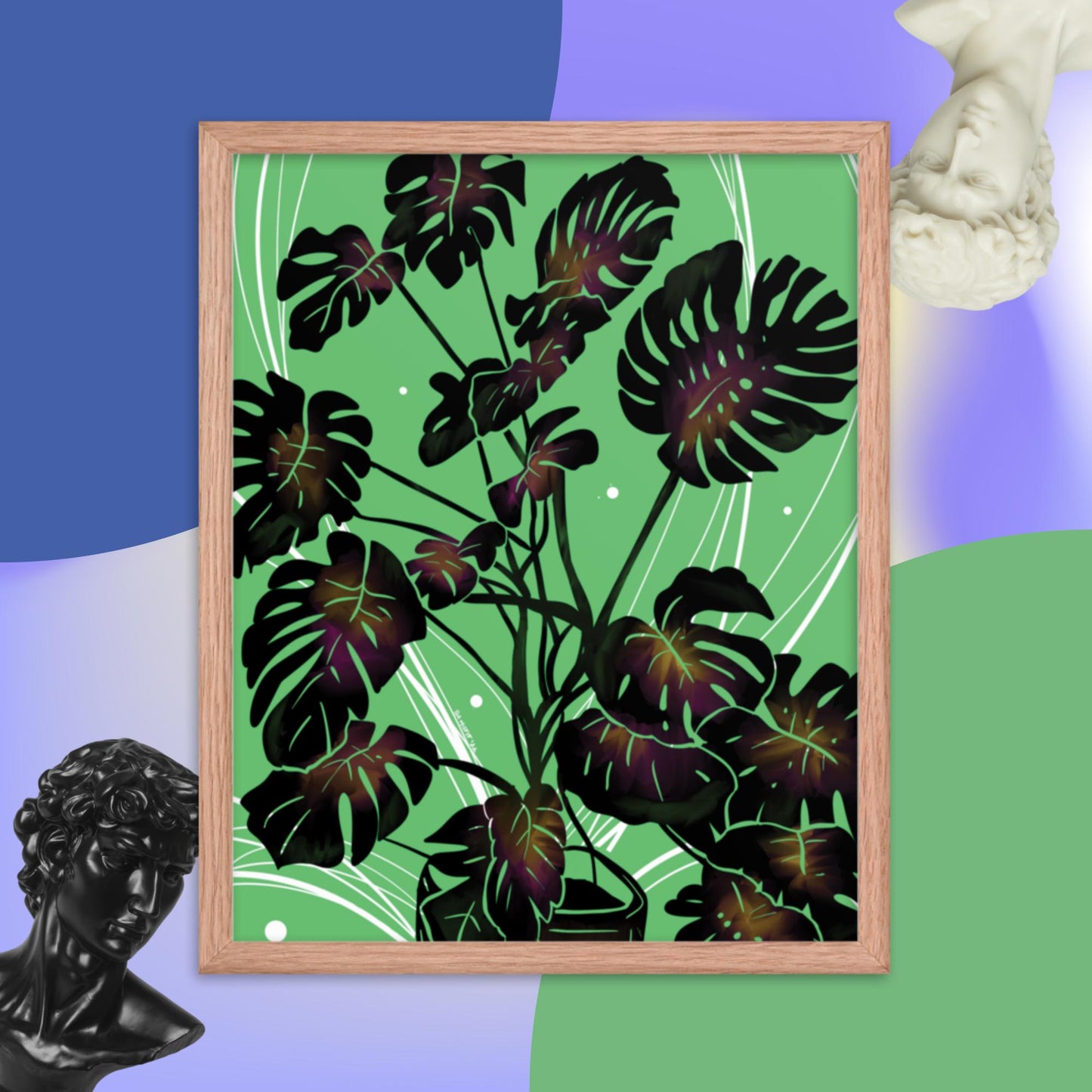 Monstera Framed poster