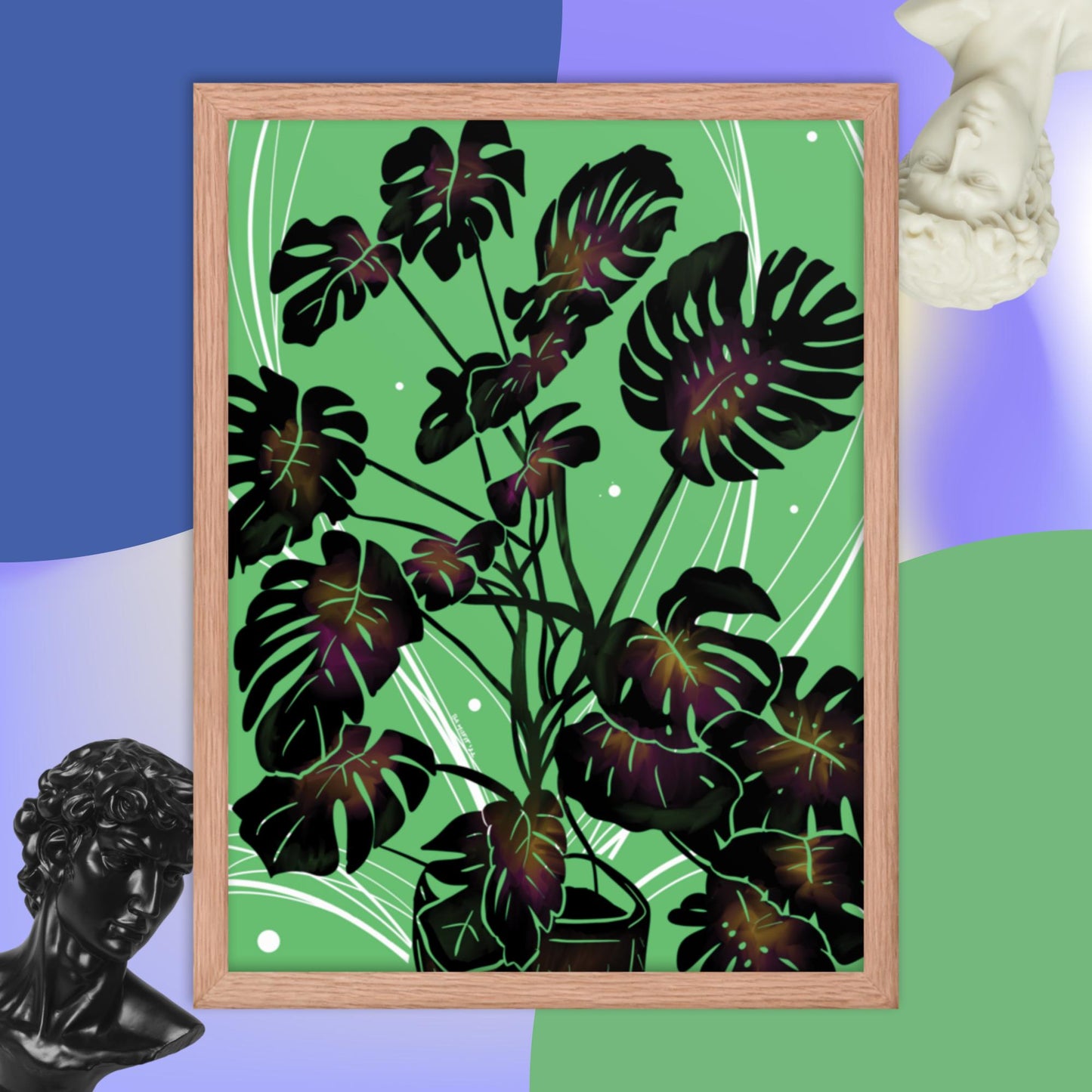 Monstera Framed poster