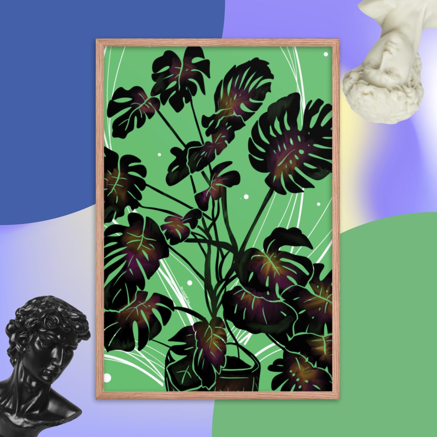 Monstera Framed poster