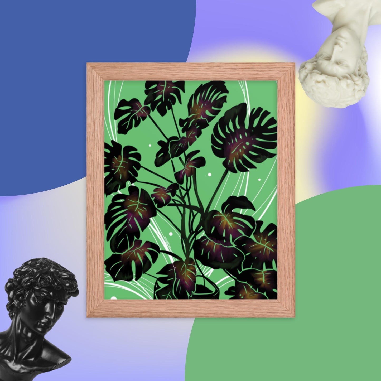 Monstera Framed poster