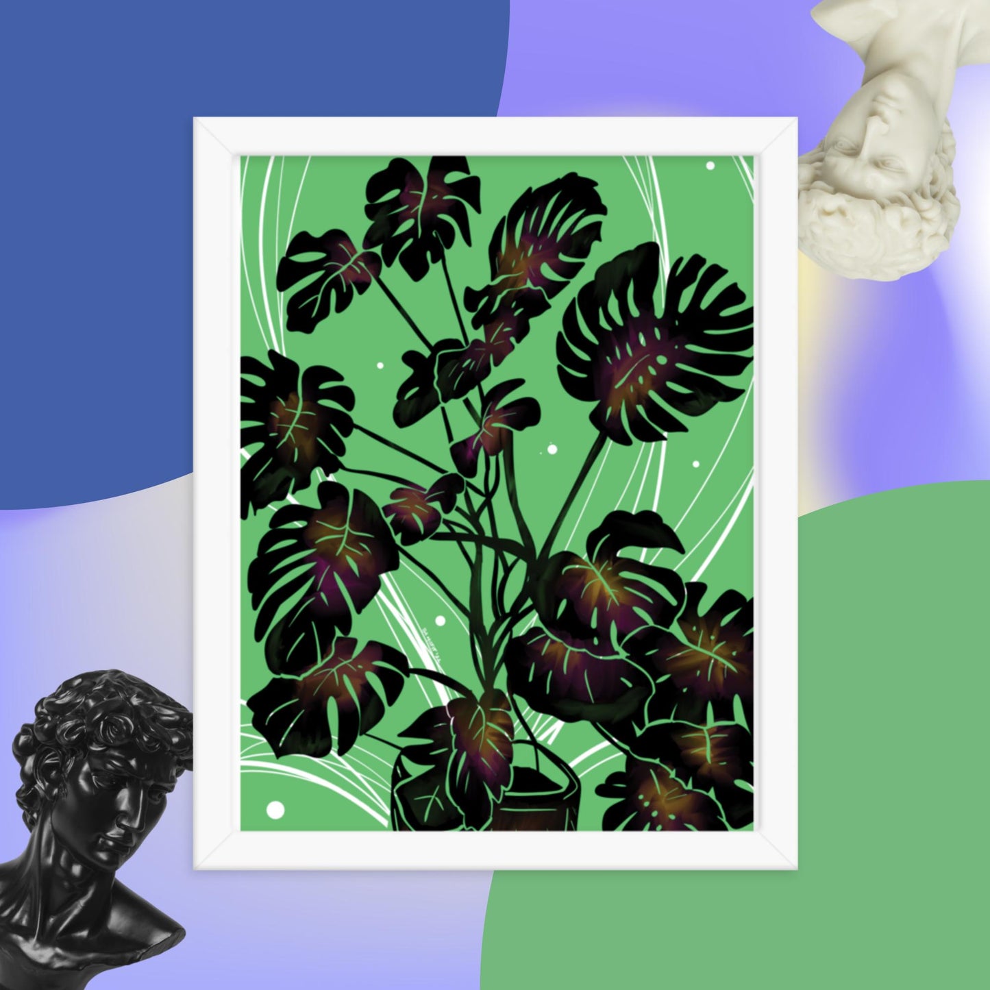 Monstera Framed poster