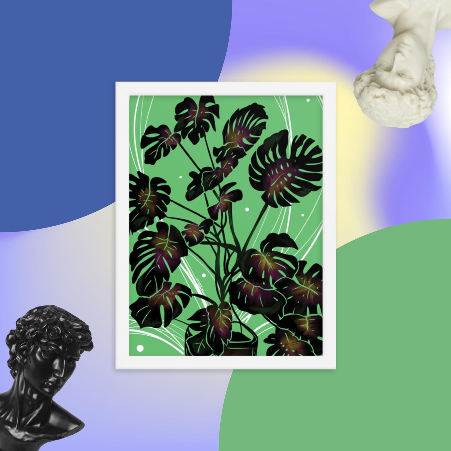 Monstera Framed poster