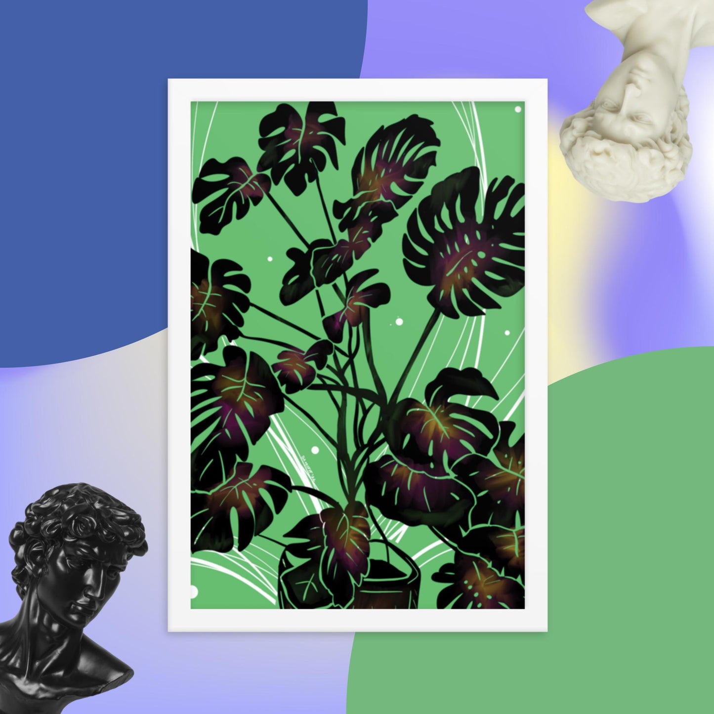 Monstera Framed poster