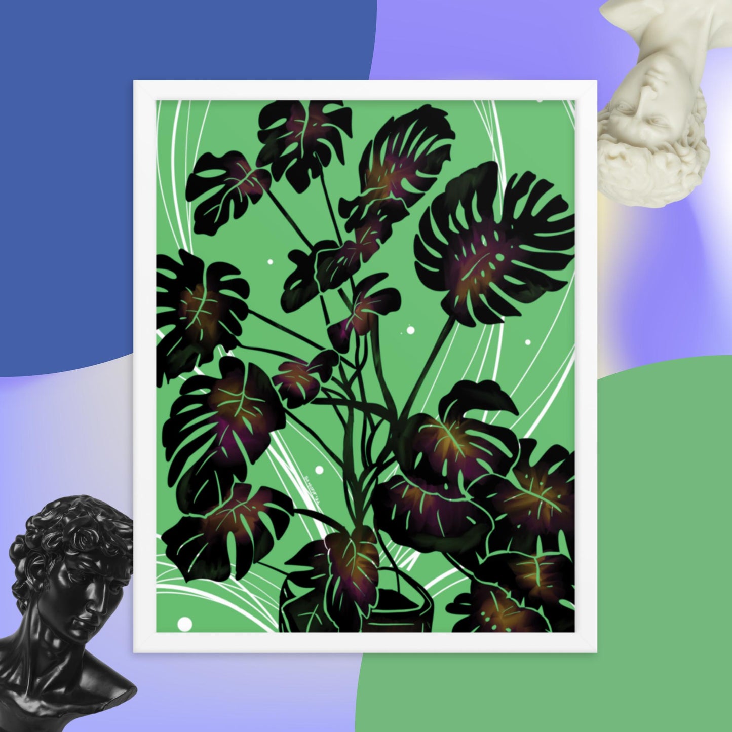 Monstera Framed poster