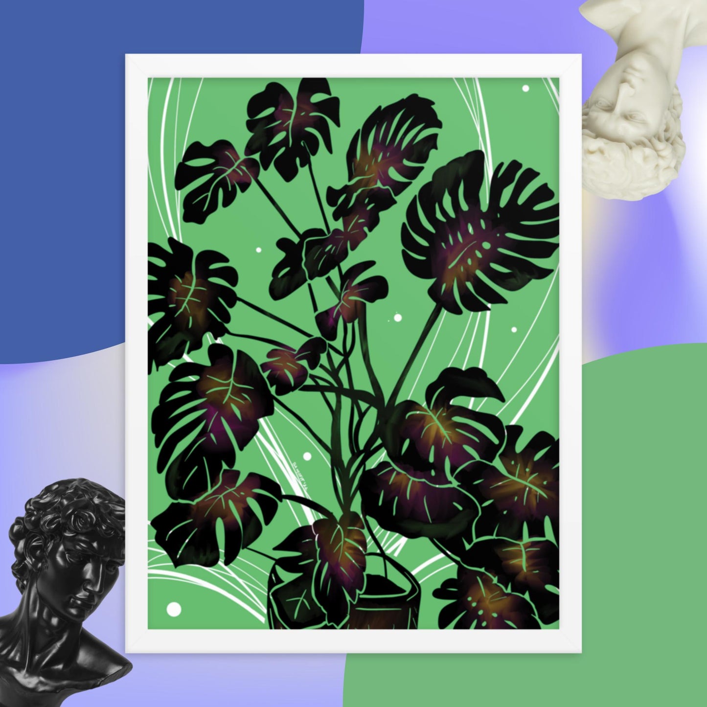 Monstera Framed poster