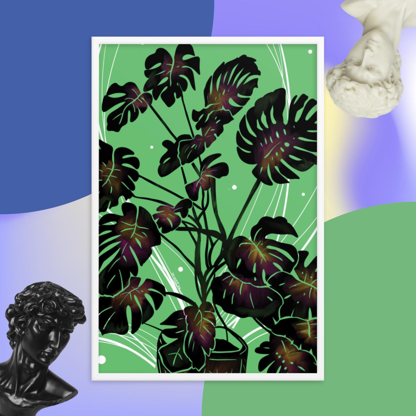 Monstera Framed poster