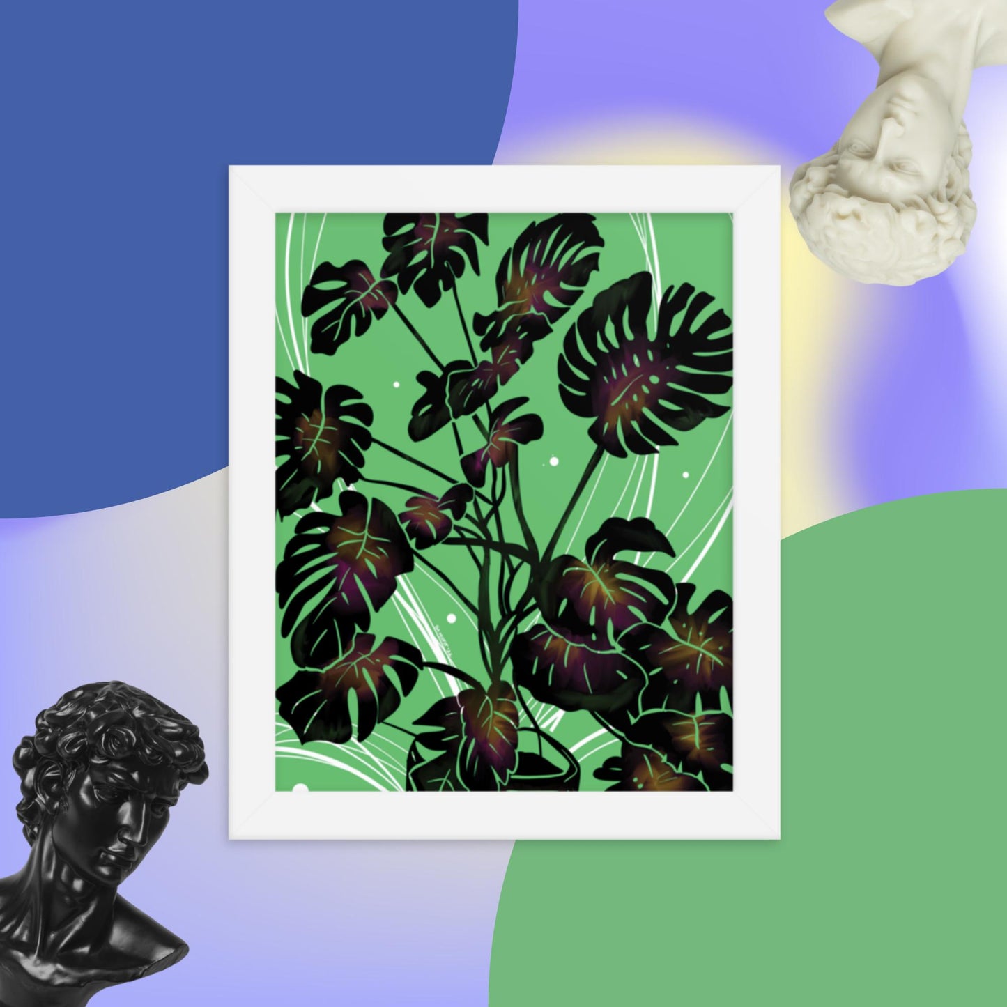 Monstera Framed poster