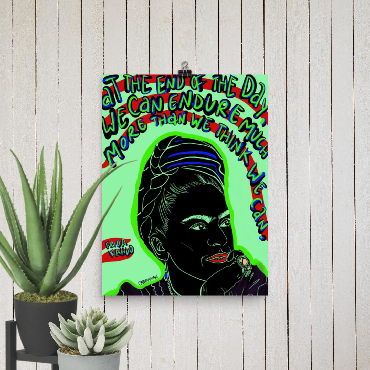 Frida Kahlo quote - Photo paper poster