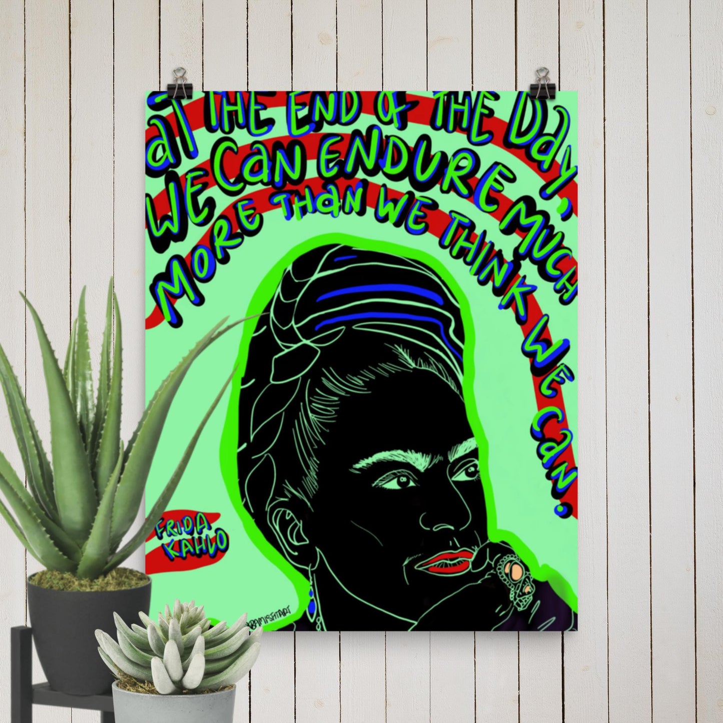 Frida Kahlo quote - Photo paper poster