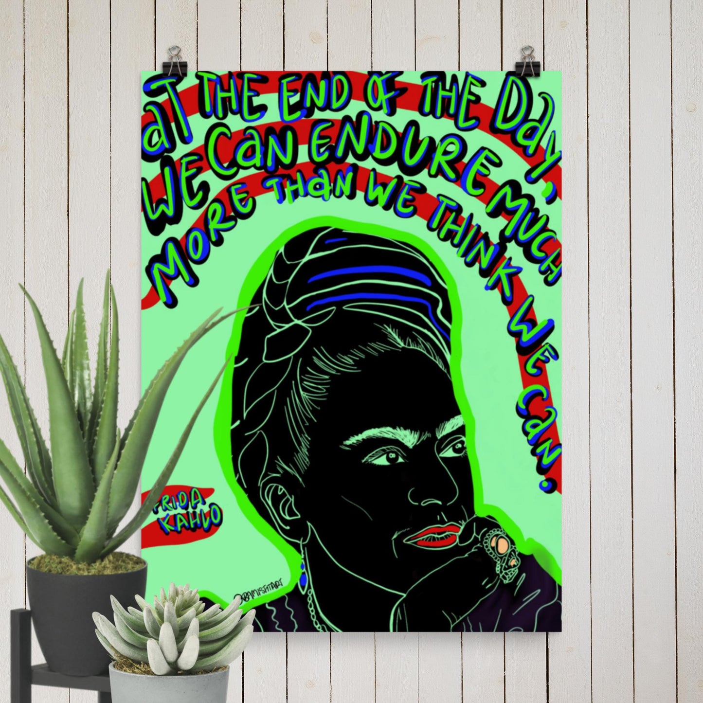 Frida Kahlo quote - Photo paper poster