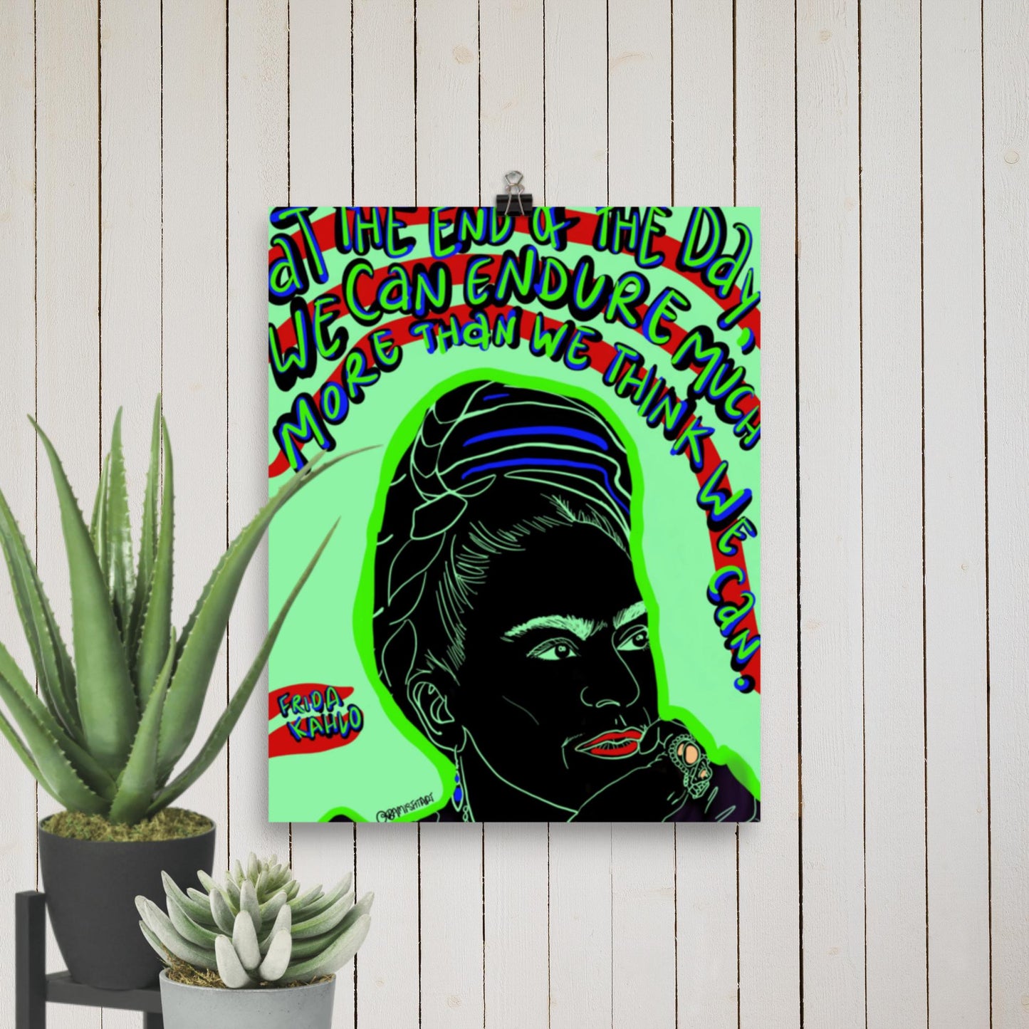 Frida Kahlo quote - Photo paper poster