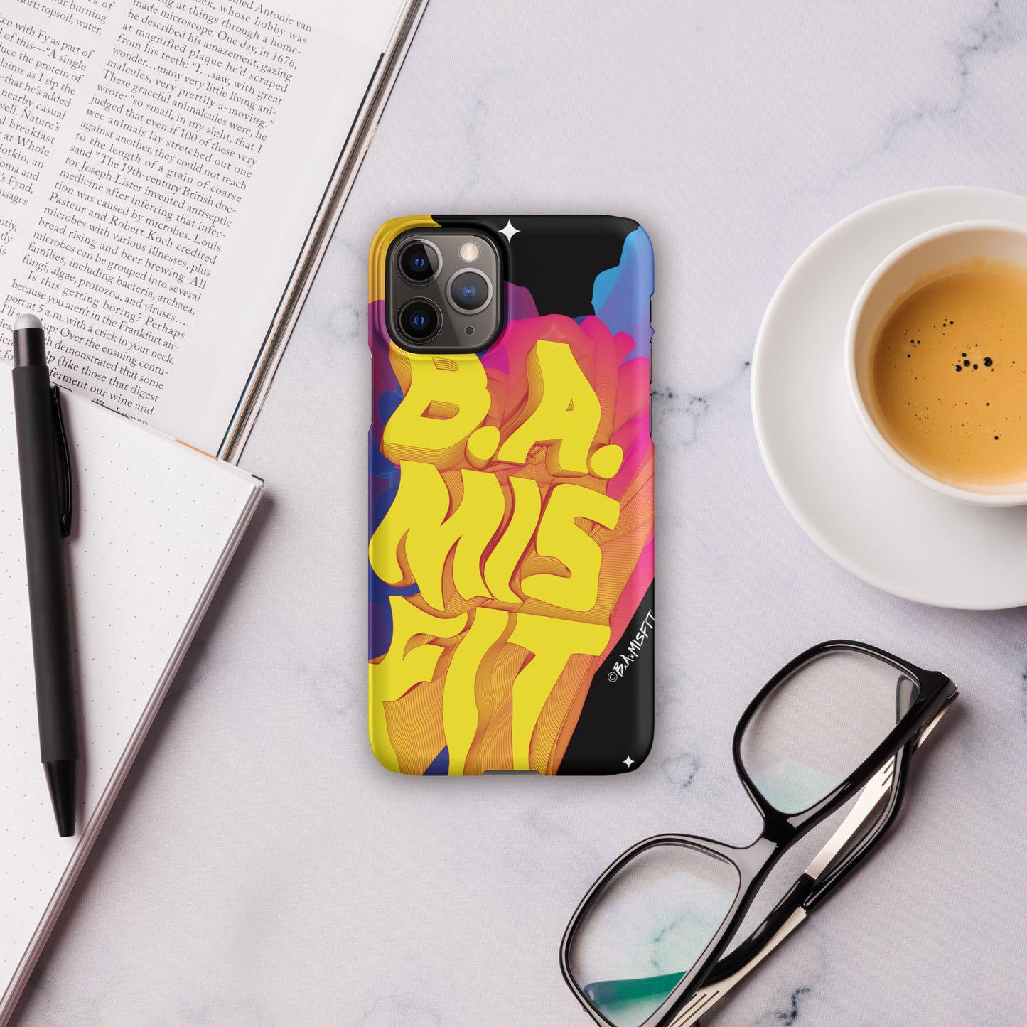 B.A.Misfit Bright, Wavy, Spacey - Snap case for iPhone®