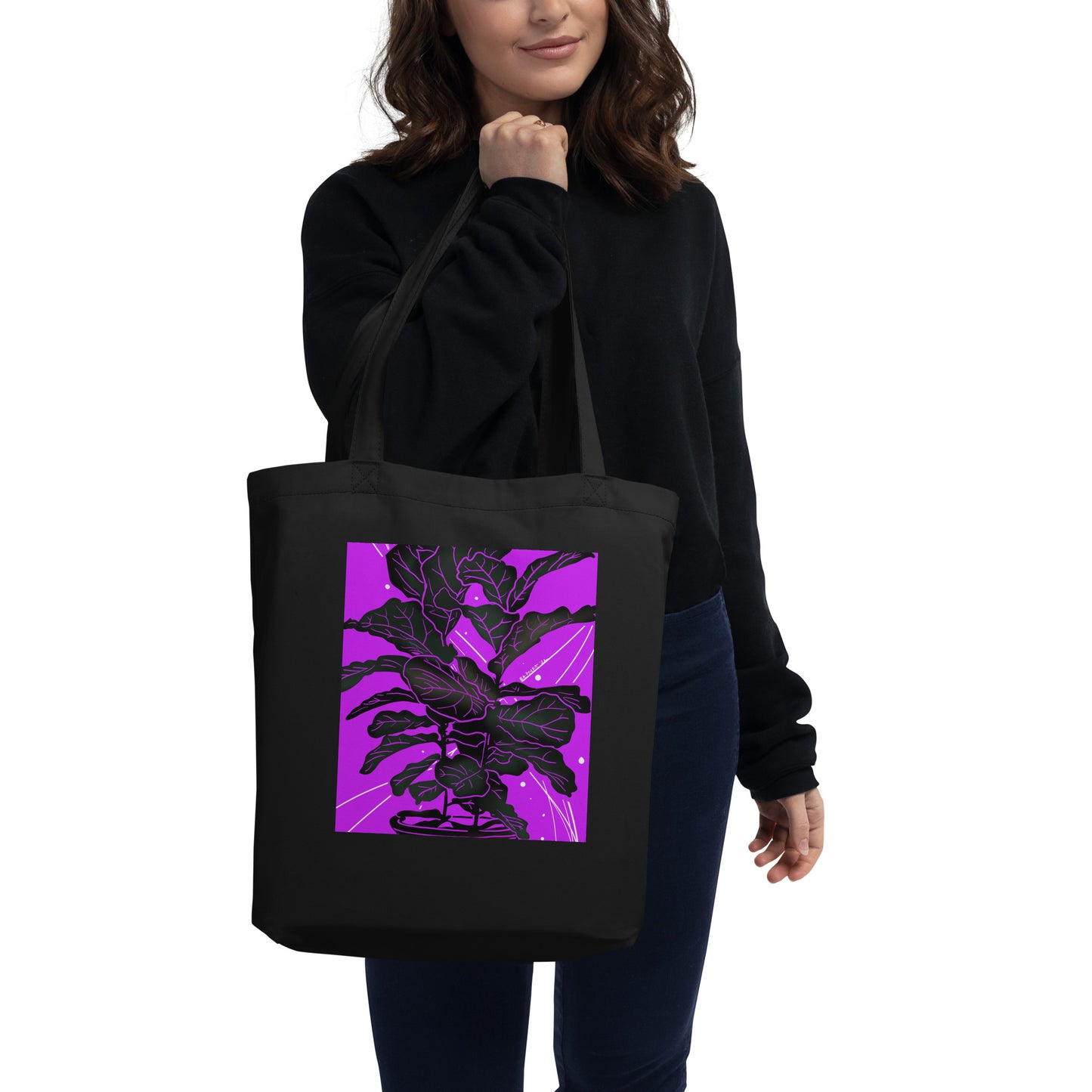 Fiddle Fig Leaf Eco Tote Bag