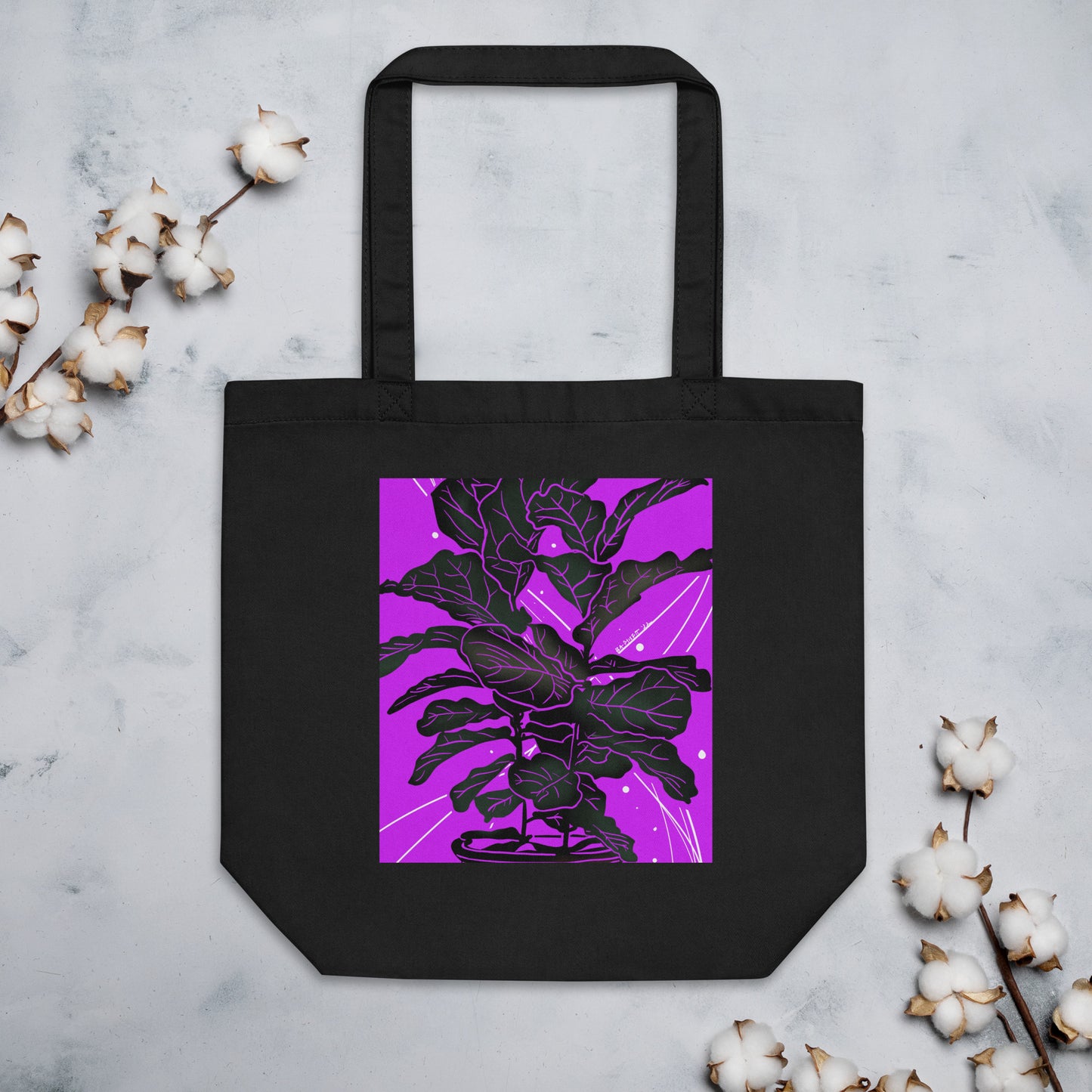 Fiddle Fig Leaf Eco Tote Bag