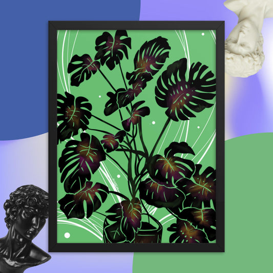 Monstera Framed poster