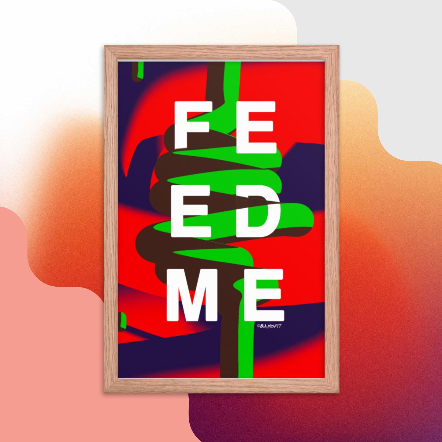 FEED ME (Gluttony) Framed poster