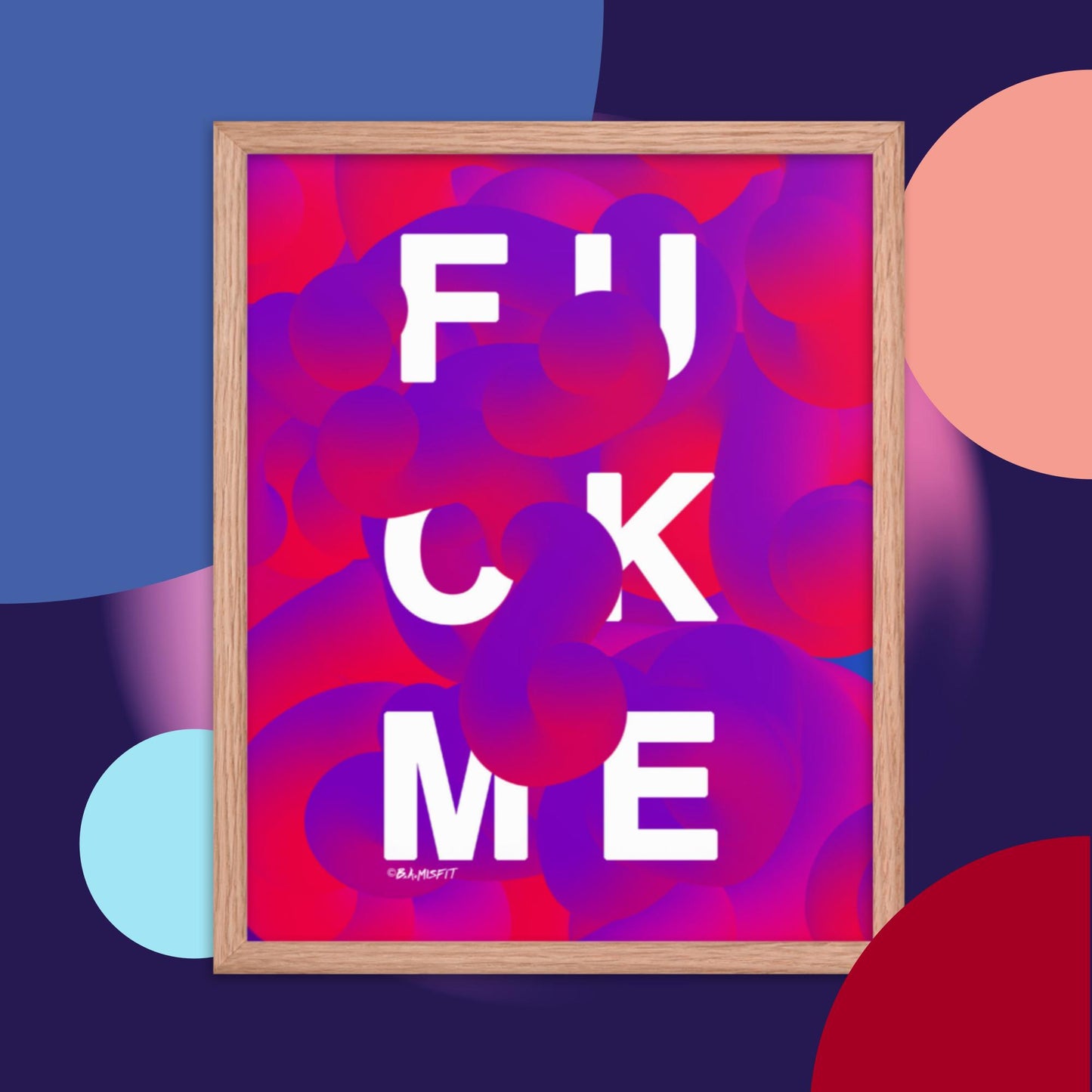 FUCK ME (Lust) Framed poster