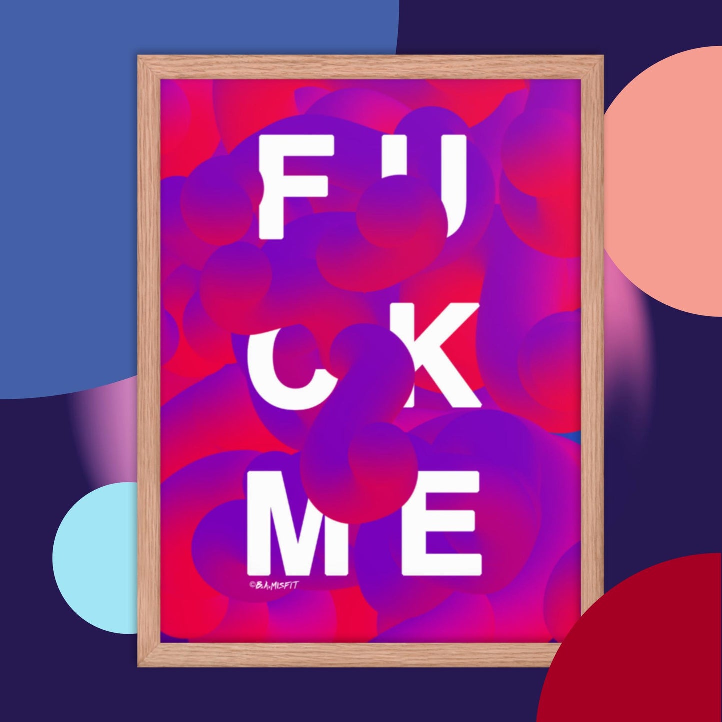 FUCK ME (Lust) Framed poster