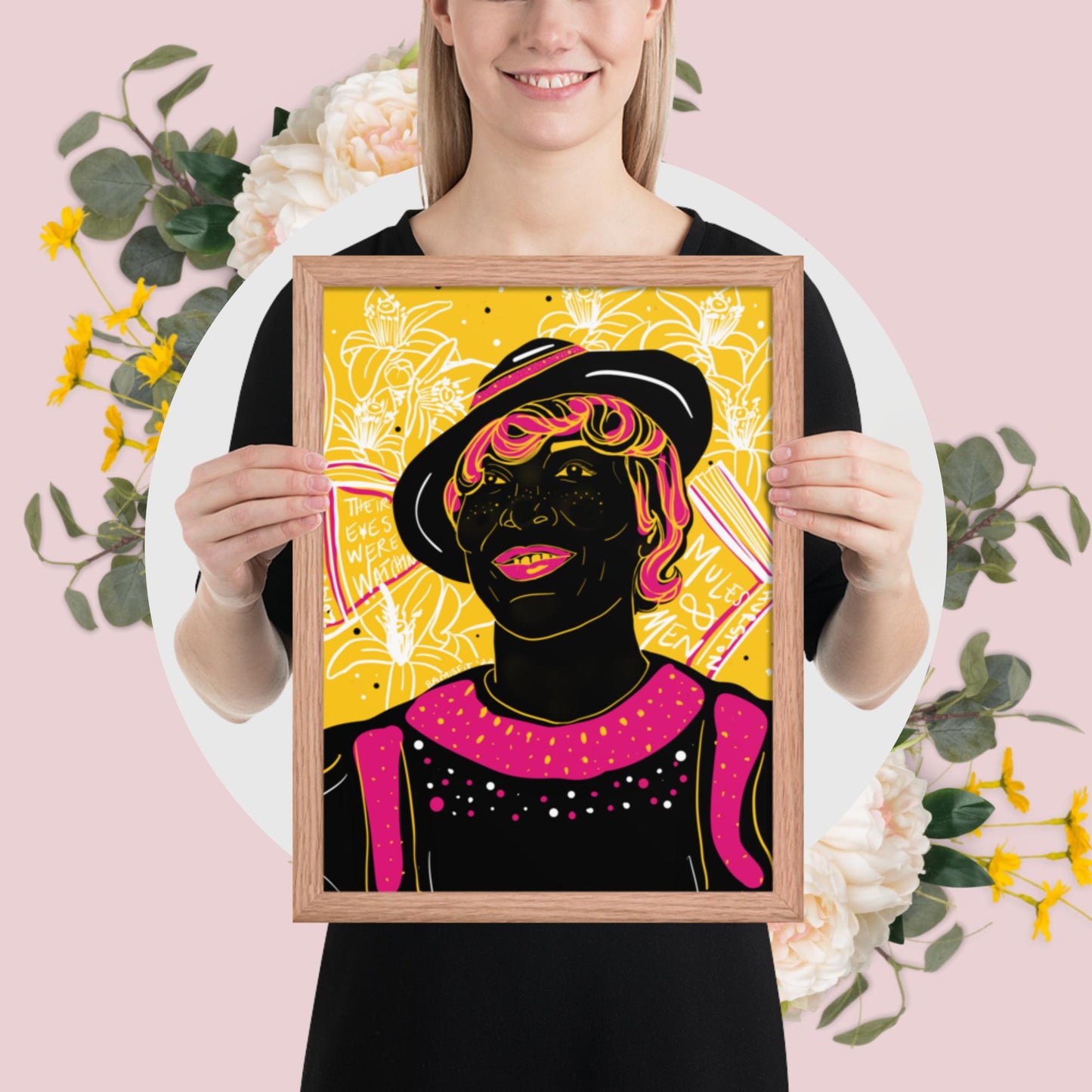 Zora & her Blossoms - Framed photo paper poster