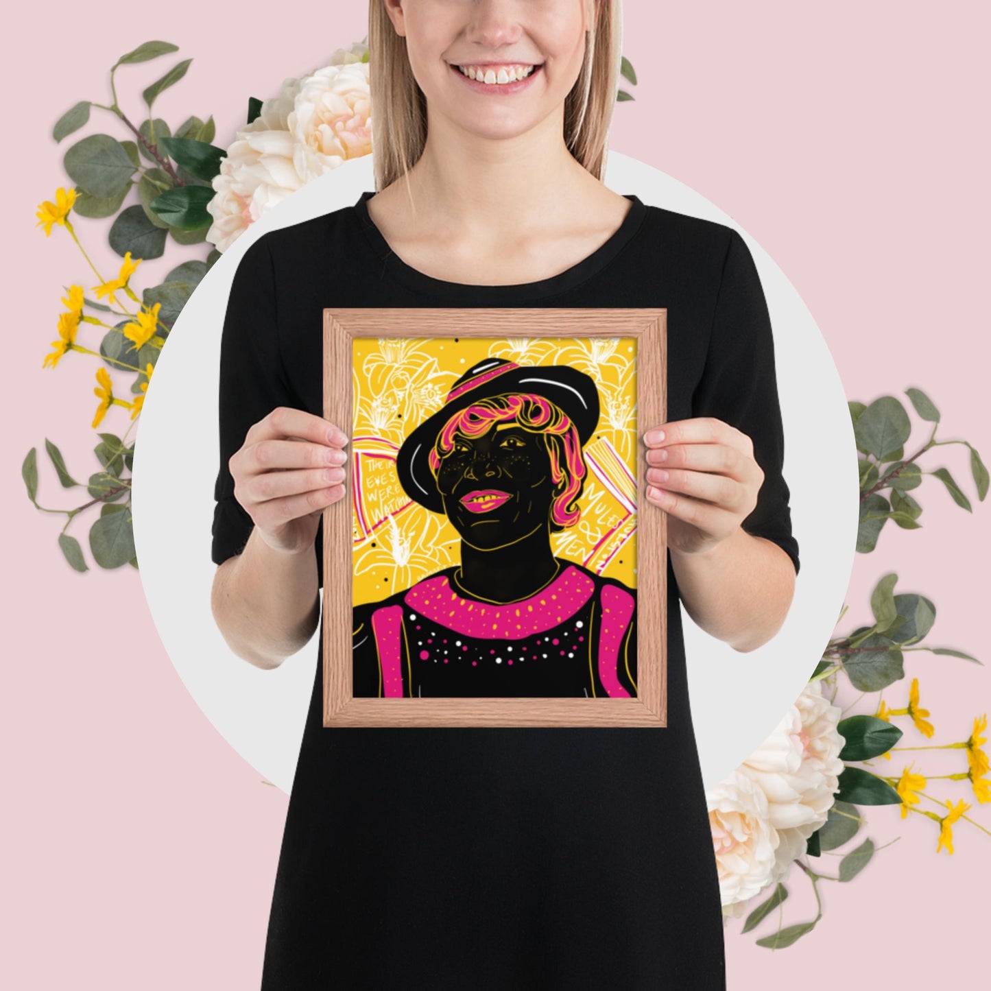 Zora & her Blossoms - Framed photo paper poster