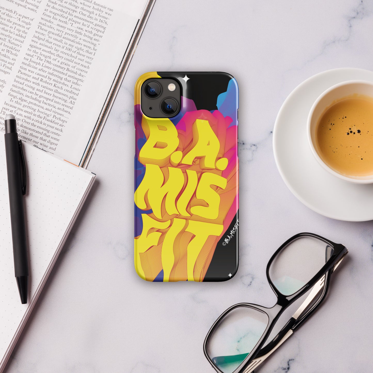 B.A.Misfit Bright, Wavy, Spacey - Snap case for iPhone®