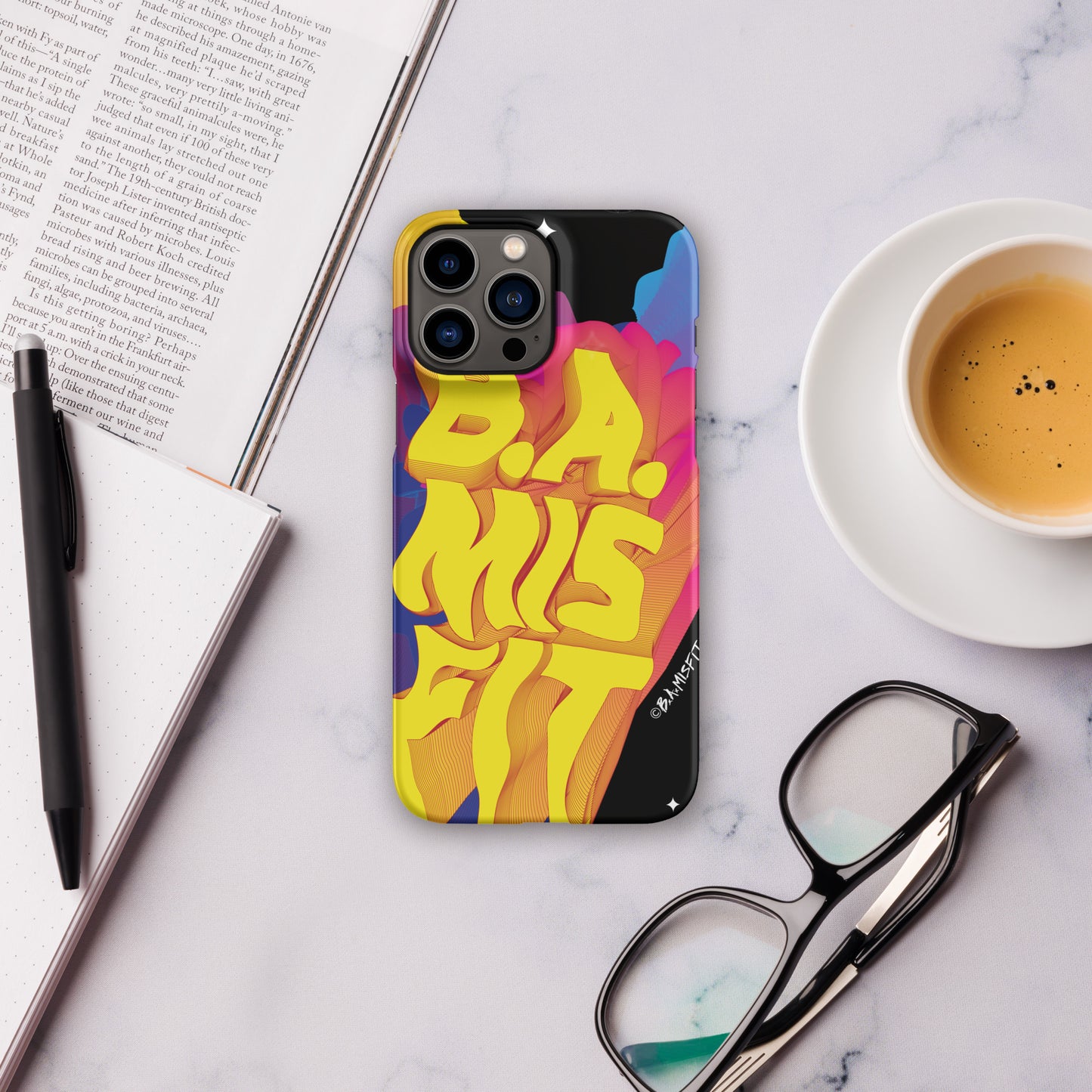 B.A.Misfit Bright, Wavy, Spacey - Snap case for iPhone®