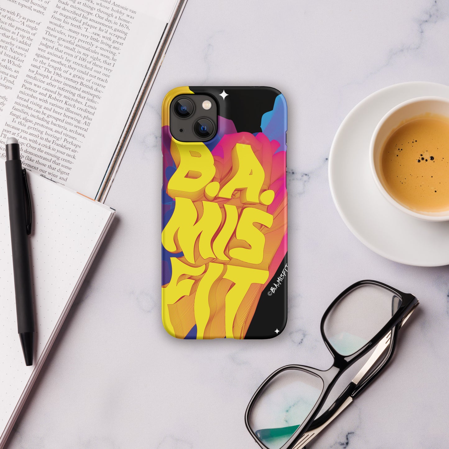 B.A.Misfit Bright, Wavy, Spacey - Snap case for iPhone®