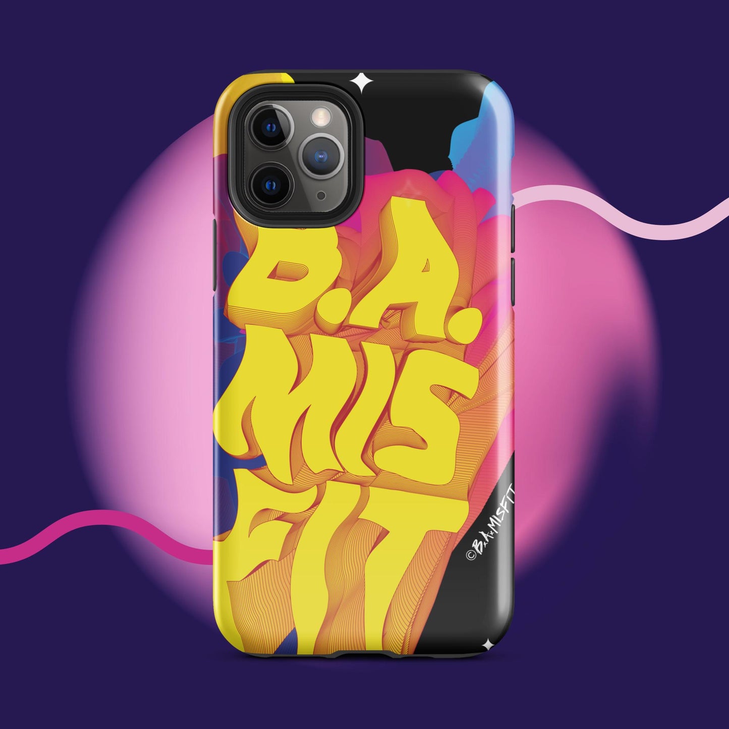 B.A.Misfit Bright, Wavy, Spacey - Tough Case for iPhone®