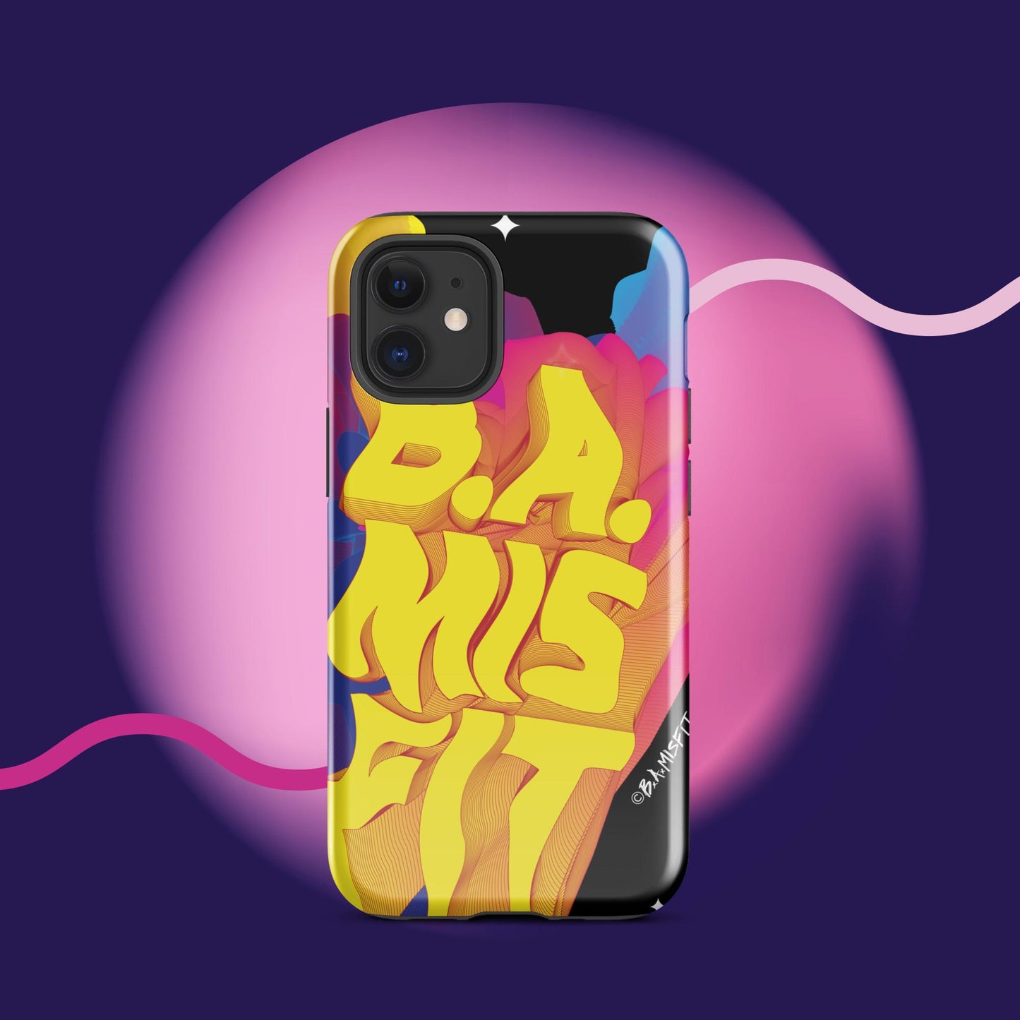 B.A.Misfit Bright, Wavy, Spacey - Tough Case for iPhone®