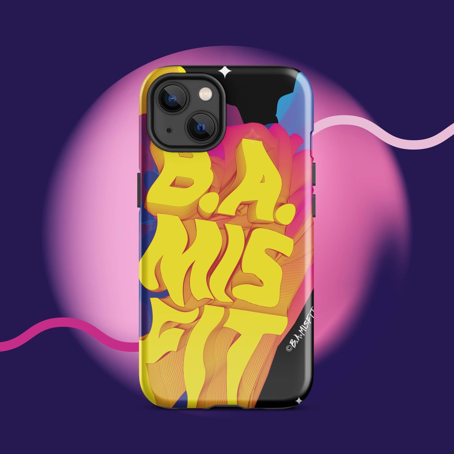 B.A.Misfit Bright, Wavy, Spacey - Tough Case for iPhone®