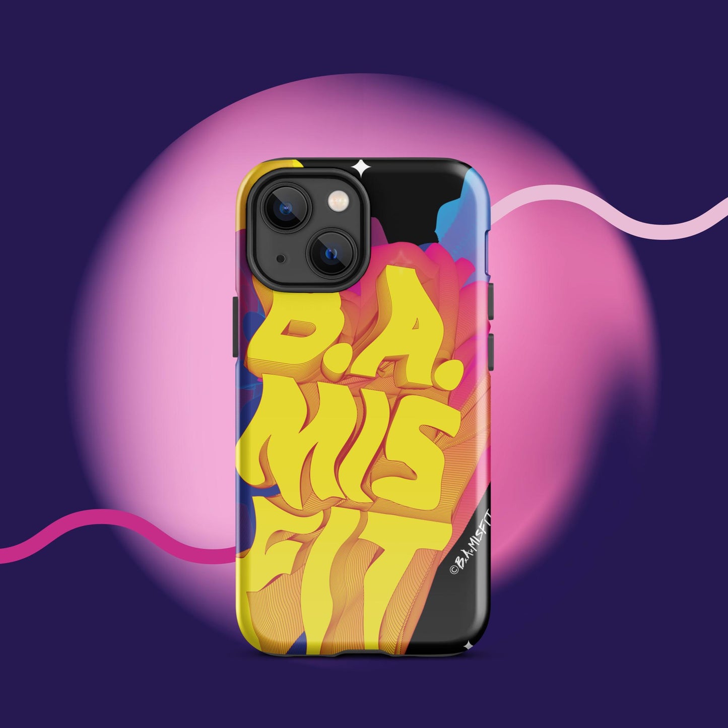 B.A.Misfit Bright, Wavy, Spacey - Tough Case for iPhone®