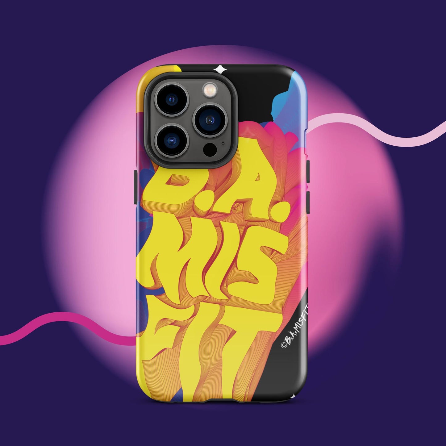 B.A.Misfit Bright, Wavy, Spacey - Tough Case for iPhone®