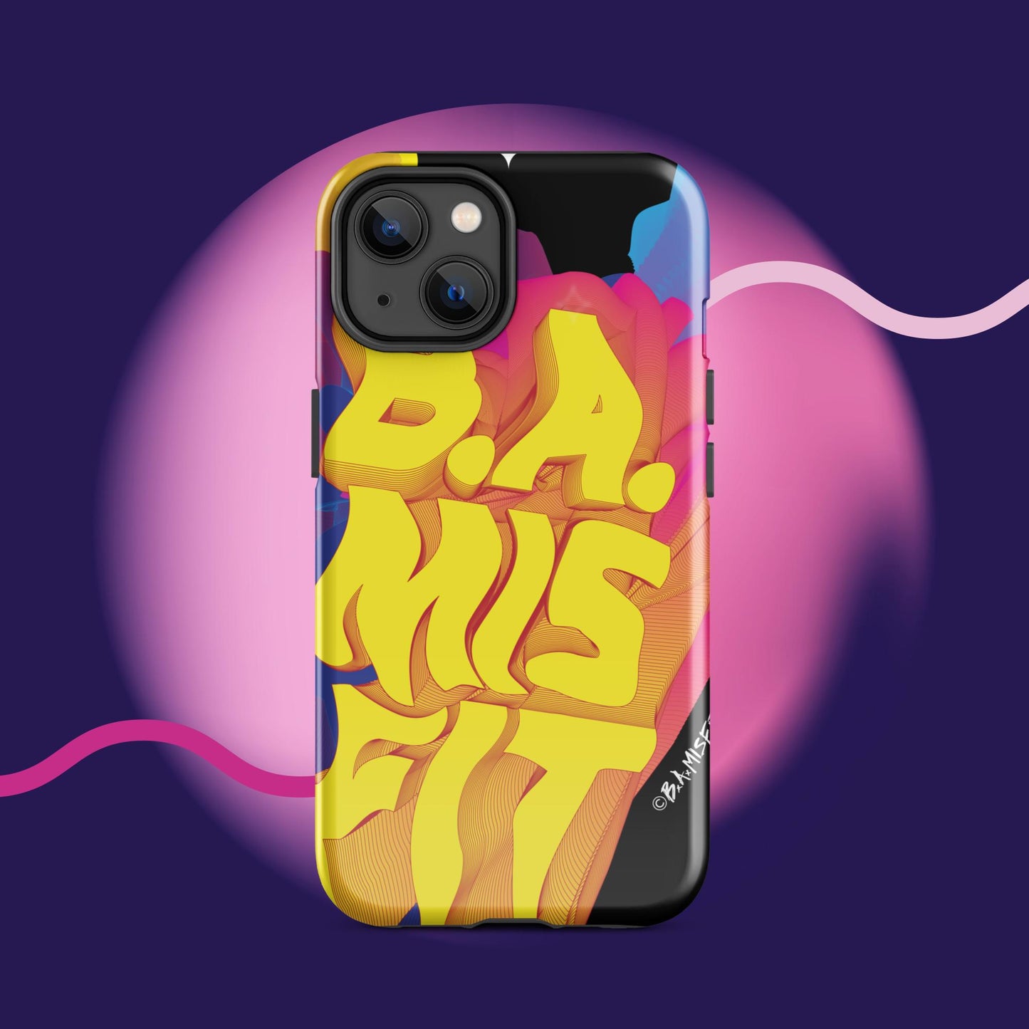 B.A.Misfit Bright, Wavy, Spacey - Tough Case for iPhone®