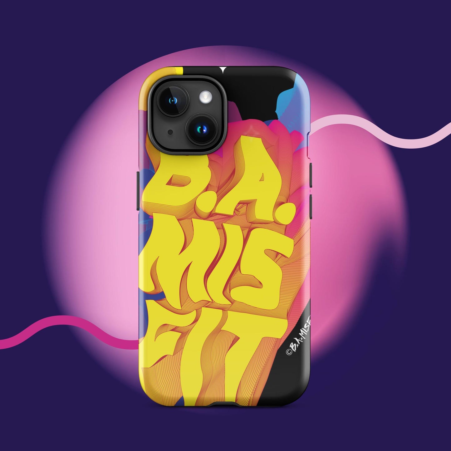 B.A.Misfit Bright, Wavy, Spacey - Tough Case for iPhone®