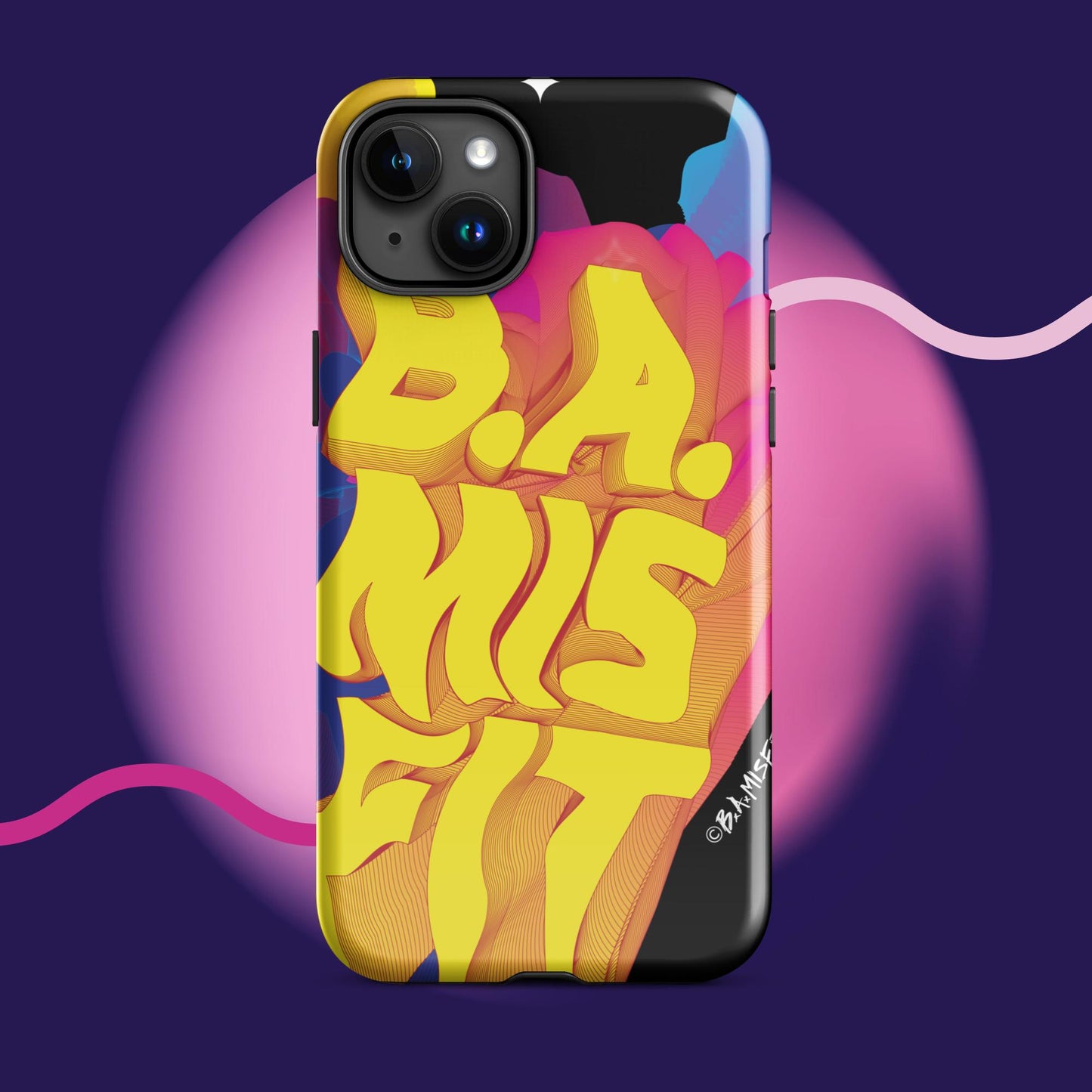 B.A.Misfit Bright, Wavy, Spacey - Tough Case for iPhone®