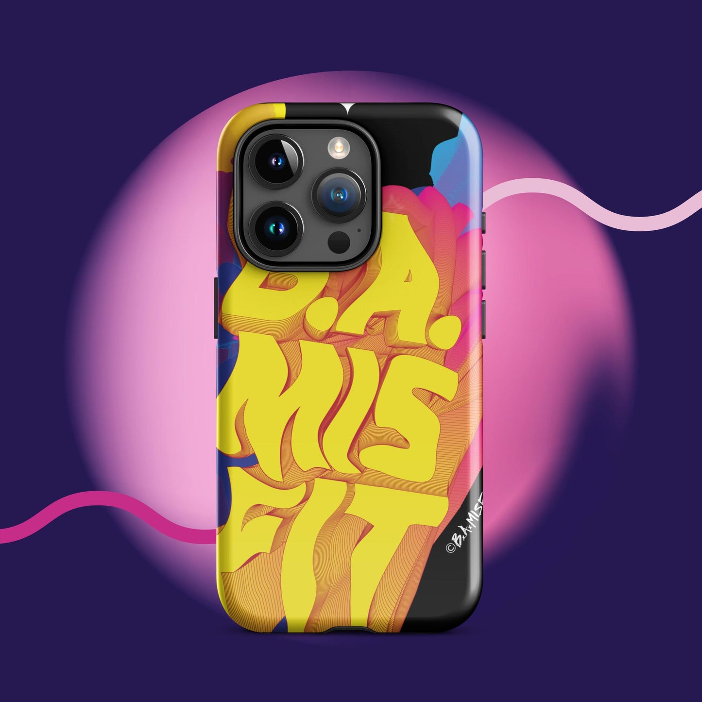 B.A.Misfit Bright, Wavy, Spacey - Tough Case for iPhone®