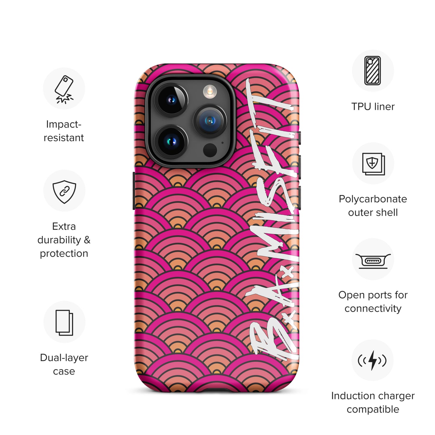 PinkYello Japanese Waves Tough Case for iPhone®