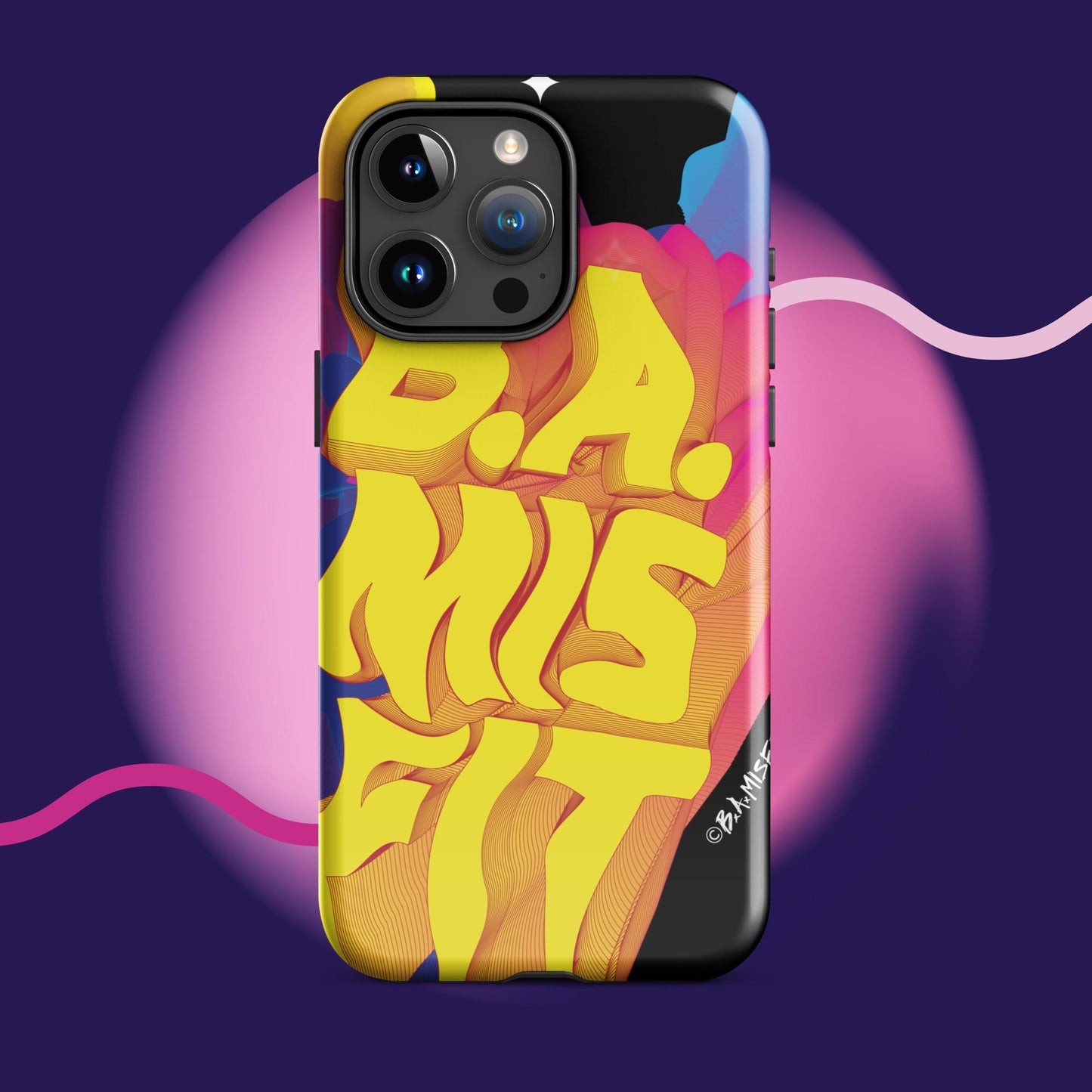 B.A.Misfit Bright, Wavy, Spacey - Tough Case for iPhone®