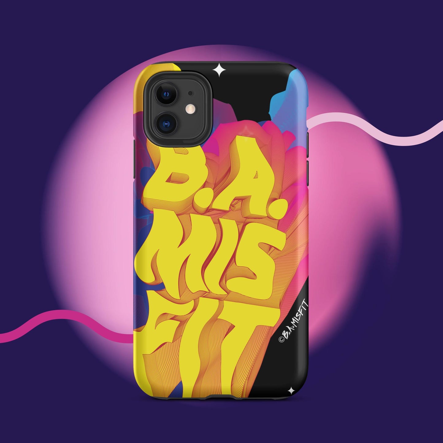 B.A.Misfit Bright, Wavy, Spacey - Tough Case for iPhone®