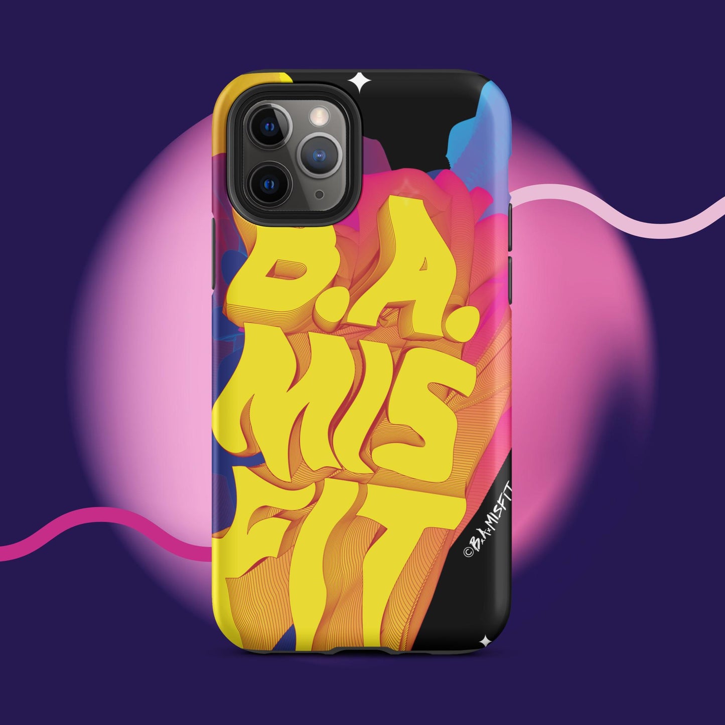 B.A.Misfit Bright, Wavy, Spacey - Tough Case for iPhone®