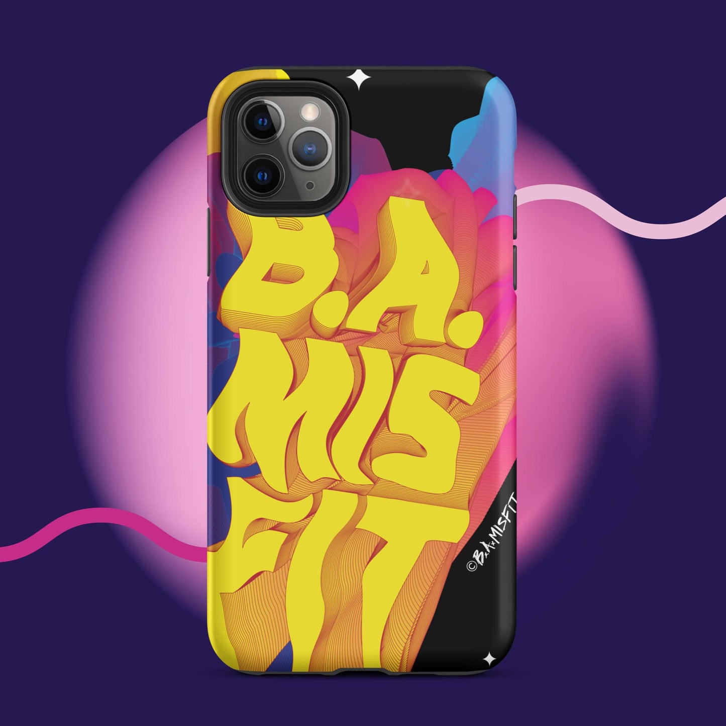 B.A.Misfit Bright, Wavy, Spacey - Tough Case for iPhone®