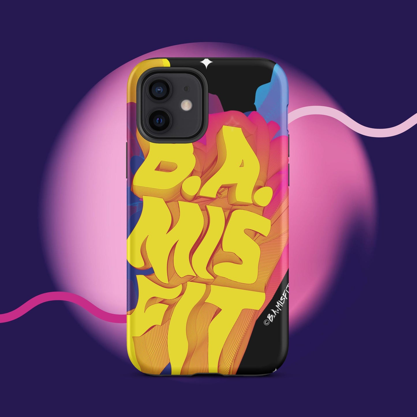 B.A.Misfit Bright, Wavy, Spacey - Tough Case for iPhone®